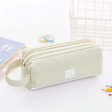 1 件牛津布双层拉链铅笔盒，存储空间大，适合学生携带