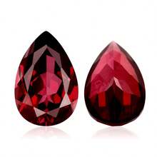 One 100% Lab Grown Ruby Pear Cut Gemstone For Charms Advanced Jewelry Making Materials DIY