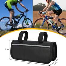 Bicycle Repair Bag With Tire Pump, Portable Tool Kit, Suitable For Camping Trips - Patch, Inflator, Maintenance Integrated Safety Kit - Black - View 7
