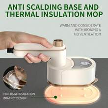 Mini Travel Iron For Clothes, (50ml Water,40W) Portable Handheld Iron Steam With Dry And Wet Ironing For Home Business Clothing - 0ff白色 - 查看 7