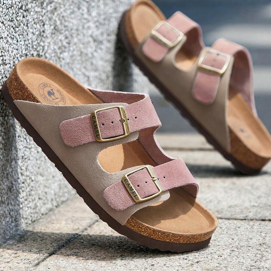 CAMEL CROWN 男士凉鞋，新款夏季软底拖鞋，透气防滑休闲凉鞋