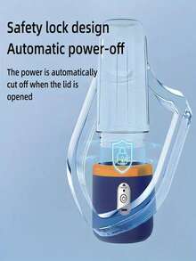 2 合 1 便携式榨汁机和搅拌机，带 USB 充电 - 6 刀片双杯，适合制作冰沙、奶昔和冰饮 - 适合注重健康的人士、旅行、工作或家庭使用的完美礼物，容量 16.91 盎司，旅行榨汁机 | 现代厨房电器 | 耐用塑料机身，榨汁机底座