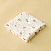 皱褶细布婴儿襁褓包，双层柔软新生儿医院接收毯，婴儿襁褓毯和浴巾