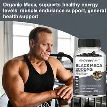 2000mg Black Maca Softgels - Energy Supplement For Men And Women To Support Daily Performance - 120 Capsules - 1 Bottle - View 4