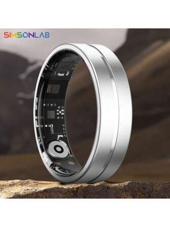 SIMSONLAB 2025 新款男女智能戒指，带健身追踪器，IP68 防水智能戒指不锈钢智能戒指支持手势拍照功能，超低功耗，礼物，时尚，