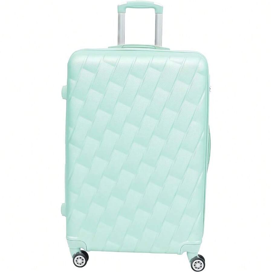 Deluxe Edition 28" Large Suitcases On 4 Wheels Lightweight Hard Shell Luggage Durable Check In Hold Luggage Built-In 3 Digit Combination - Green - View 1