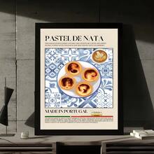 1 件/3 件墙面艺术海报复古咖啡香蕉船寿司拉面复古韩国美食海报精美客厅酒吧美学装饰墙面装饰无框/有框帆布艺术厨房装饰 - 彩色 - 查看 68