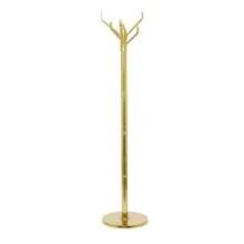 15" X 69" Gold Aluminum Metal Coat Rack, 1-Piece