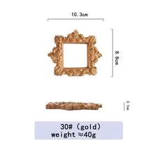 欧式复古INS金色迷你相框道具美甲项链拍照饰品珠宝拍摄背景配件 - 彩色 - 查看 17