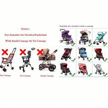 مظلة عربة أطفال عالمية للحماية من الشمس, طارد للأشعة فوق البنفسجية، مظلة مظلة مواتية للعربات والعربات المتحركة والعربات الأطفال، غطاء مقاوم للرياح للعربات الرضع