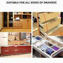 6/4件套14英寸全拉伸滚珠轴承抽屉滑轨，侧装式橱柜五金轨道，三倍加厚滑轨带缓闭功能，适用于梳妆台、橱柜、厨房 - 承重100磅