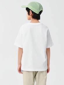 Balabala Kids' Short-Sleeve Quick-Dry T-Shirt, Lightweight Wear - Original White - View 4