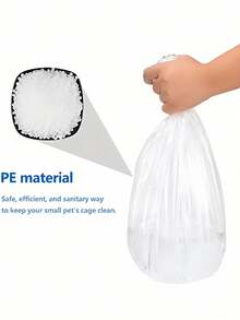 10/50pcs Disposable Transparent Plastic Liners For Small Pet Cages, Including Bunny Cages, Hamster Habitats And Potty Litter Boxes