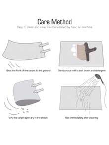 1 Piece Green Carpet, Modern Minimalist Geometric Style, Hall Carpet, Rectangle Crystal Velvet Carpet, 1000g/M², Anti-Slip Washable, Decorative For Home, Living Room, Kitchen, Dining Room, Office, All Season - Green - View 8