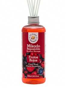 Recarga de Aroma para Difusor 250ml | Ambientador de Larga Duración, Sin Fuego, Purificador de Aire, Aceite Esencial Natural, Eliminador de Olores, Ideal para Hogar, Dormitorio, Salón, Baño, Oficina, Coche, Hoteles y Negocios, Difusor de Varillas Recargable, Fragancia Persistente y Relajante - Frutos rojos - Ver 2
