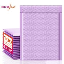 Bubble Mailers 6x10 Inch 100 Pack Lavender Purple Padded Envelopes Usable Size 6x9" Self Seal Bubble Envelopes Opaque Padded Mailers For Mailing Jewelry Makeup Small Business #0 - 香芋紫色 - 查看 1