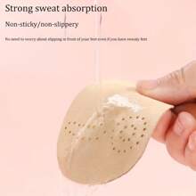 4pcs Self-Adhesive Shoe Insoles, Anti-Slip Front Pads, High Heel Forefoot Pads, Pain Relief, Sweat Absorption And Breathability, Firm Fit