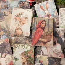 have a good day 1包30张复古童话主题剪贴簿材料纸，可用于个性化DIY手工日记、美学笔记本、设计纸、装饰拼贴卡片等，办公及学习用品 - 1包 - 查看 6