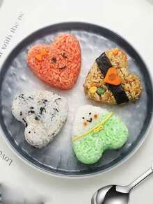 1pc Stainless Steel 304 Rice Ball/Sushi/Cake Mold Shaper, Safe Onigiri/Hamburger Patty Mold - Silver - View 4