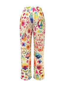 Frühling Sommer Herbst Winter Ganzjahres Beliebter Neuer Stil Mode Lässig Urlaubsstil Muttertag Elegant Damen Vielseitig Slim Fit Outdoor Zuhause Reise Arbeitskleidung Beste Wahl Neue Mode Urlaubsstil Vollbedruckte Damen Lange Hose - Farbe - Übersicht 7