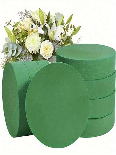 1/3/5pcs Multiple Size Floral Round Foam ,Dry Floral Foam Blocks,For Artificial Flowers And Fresh Flowers, DIY Flower Arrangement Kit,Wedding Decor,Gardening Projects,Table Center,Gardening Projects,Festival Party Decorations