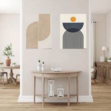 1 pieza / Set de 3 Pósteres de arte de pared Modernos Vintage Minimalistas Abstractos de Líneas Dibujadas en Papel Blanco, Decoración Retro para Sala, Bar, Cafetería, Arte de Lienzo sin Marco/Enmarcado para Sala de Juegos y Decoración del Hogar - Multicolor - Ver 8