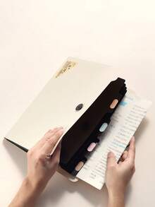 1件5/9/13格高档文件夹风琴文件袋办公收纳资料便携文件袋试卷文件夹整理神器 - 彩色 - 查看 7