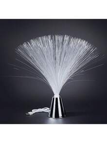 1pc Multi-Color Changing LED Fiber Optic Light, Novelty Lighting, Indoor Ambient Lamp, Auto Color Changing, Suitable For Bedroom, Living Room, Hallway, Window, Dining Room, Birthday, Party Decor, Garden, Christmas Decor Table Lamp