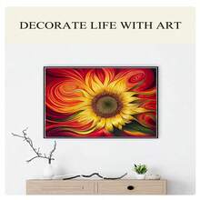 SNA 2025 New Style Full Embroidery 11CT 3 Strands Printing Abstract Flower Kits Cross Stitch Threads Craft Kit Needlework Handmade Gift Wholesale - Need to Embroider By Yourself, No Frame Included - View 3