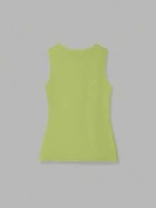 FOR BEAUTY 春夏新款极简风度假时尚女士都市精致开衫无袖针织上衣，适合毕业季和新年穿着