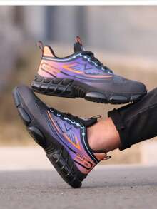 1 Pair Steel Toe Shoes Safety Shoes For Men,Lightweight And Comfortable Non-Slip Wear-Resistant Fashion Safety Sneakers,Anti-Puncture Anti-Smash Cushion Sole Sport Work Shoes,Construction Site,Gardening,Warehouse,Daily Repairs Work Trainer Safety Trainer Work Sneakers Steel Toe Trainer Steel Toe Sneakers - Purple - View 9