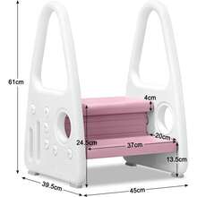 JOIEYOU Step Stools - Pink - View 2