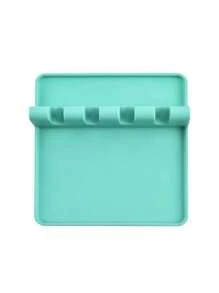 1PC Kitchen Silicone Utensil Rest With Drip Pad For Multiple Utensils, , Heat-Resistant Spoon Rest & Spoon Holder For Stove Top, Kitchen Utensil Holder For Ladles & Tongs