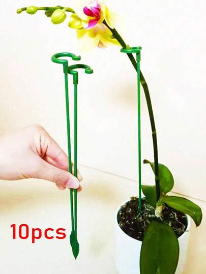 10pcs Plant Support Stands, Flower Pot Holders Shaped Supports Rods For Plants