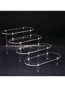 Acrylic Dessert Table Display Stand Cake Cup Rack Snack Stand Buffet Dessert Table Birthday Party Wedding Desktop Display Shelf Wedding Decor Wedding Party Supplies Wedding Decorations Wedding Accessories Wedding Cake Stand - Clear - View 1