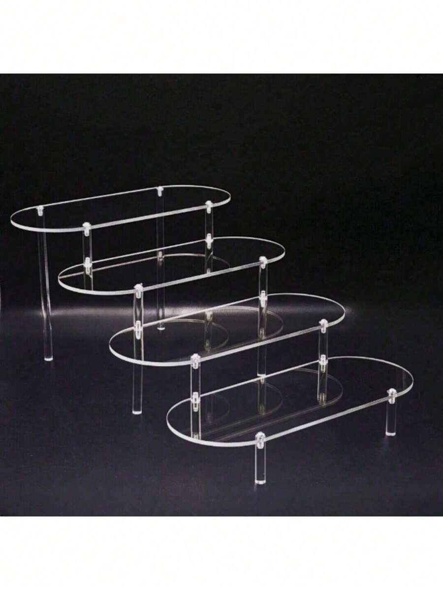 Acrylic Dessert Table Display Stand Cake Cup Rack Snack Stand Buffet Dessert Table Birthday Party Wedding Desktop Display Shelf Wedding Decor Wedding Party Supplies Wedding Decorations Wedding Accessories Wedding Cake Stand - Clear - View 1