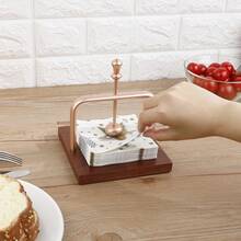 1 Pc Practical Aluminum Alloy Napkin Holder For Dining Table - Multicolor - View 5