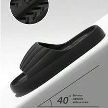 Damen EVA Hausschuhe - Weiche rutschfeste Innen-/Außenschuhe, runde Zehenpartie, waschbar, Ganzjahresdesign, Mehrfarbig, Innen- und Außenschuhe, strapazierfähige Sohle, dicke Sohle, weich, rutschfeste Unterseite, Einfarbig, bequem, geeignet für Zuhause und Badezimmernutzung, Ganzjahres Slip-On Hausschuhe