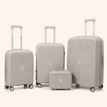 2025 New 24-Inch Hardside Suitcase, 20-Inch Carry-On Rolling Luggage, 14-Inch Vanity Case Cosmetic Box Graduation - Khaki - View 13