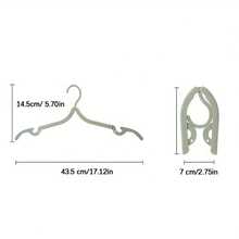 10-Piece Fold-Out Hanger, Designed For Travel, Lightweight And Easy To Carry, Keeps Clothes As Straight As New. Good Things To Get Around! 10 Foldable Hangers That Fold And Store For Your Journey - Multicolor - View 11