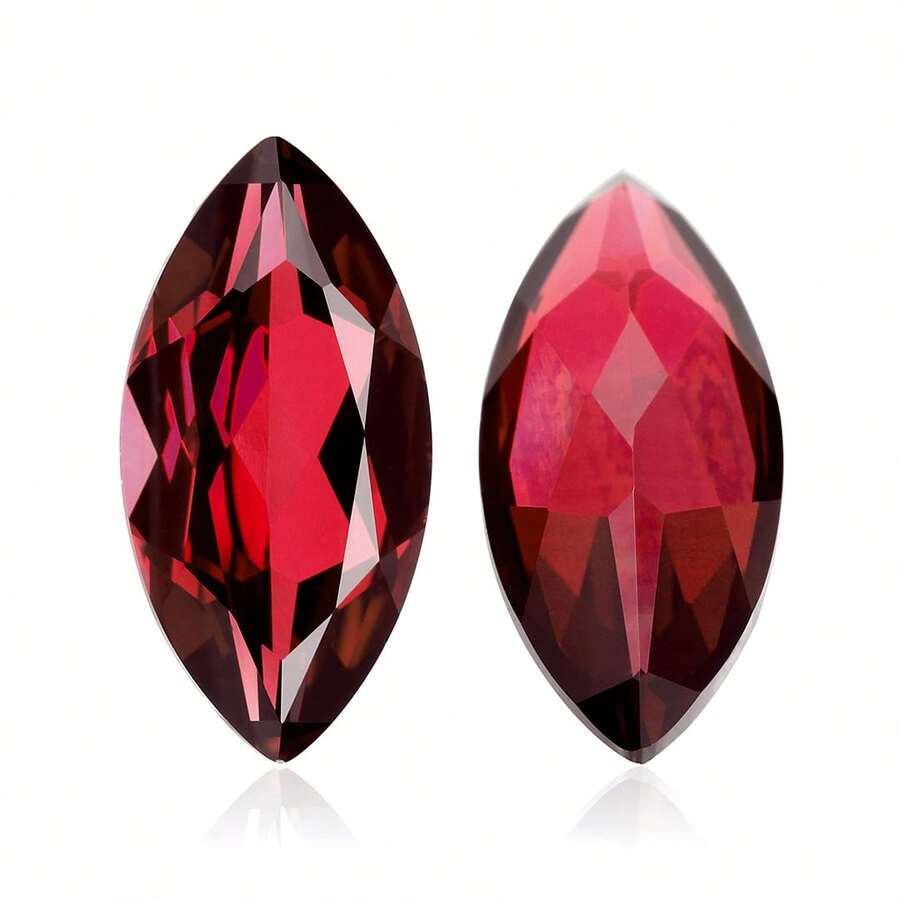 One 100% Lab Grown Ruby Marquise Cut Gemstone For Charms Advanced Jewelry Making Materials DIY