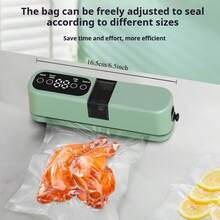 RAF New Vacuum Sealing Machine, Vacuum Bag Sealing Food Preservation, Suitable For Dry And Wet Food Preservation And Snack Bag Sealing, Vacuum Sealing/Single Sealing/External Air Pump, To Meet The Family Food Preservation Vacuum Sealing Machine - Multicolor - View 5