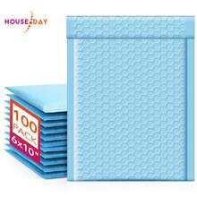 Bubble Mailers 6x10 Inch 100 Pack Light Blue Padded Envelopes Usable Size 6x9" Self Seal Bubble Envelopes Opaque Padded Mailers For Mailing Jewelry Makeup Small Business #0 - Baby Blue - View 1