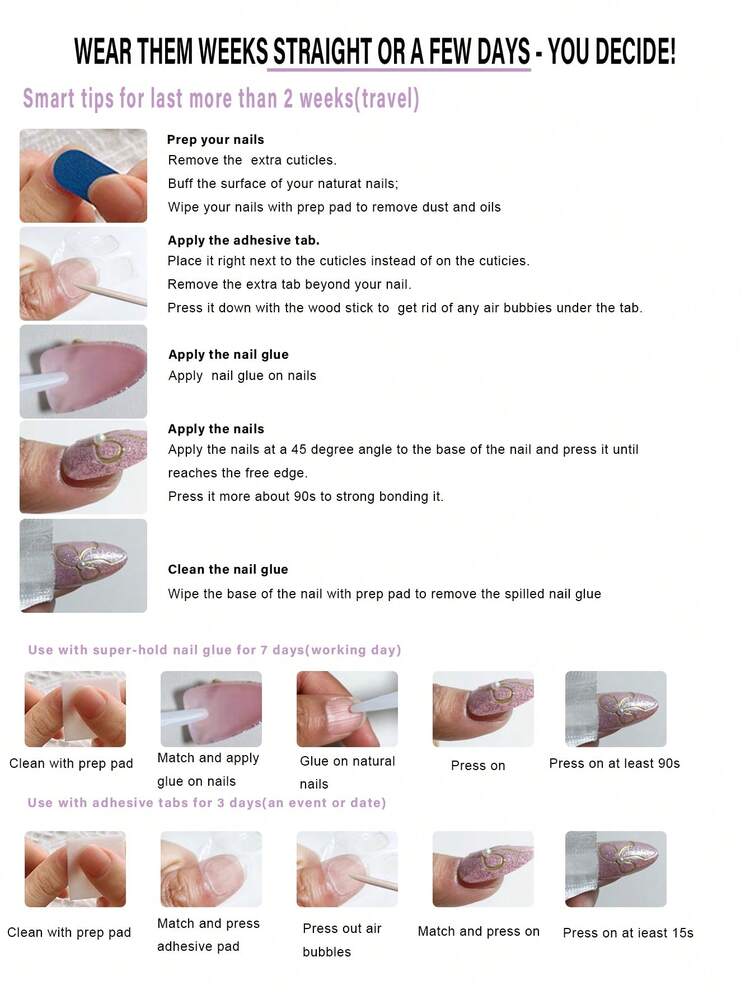 24st eleganta och koncisa långa fyrkantiga nagelspetsar för fransk manikyr, vit färg, bärbar för dansfester, datum och dagliga tillfällen Tryck på naglar Nageltillbehör - Vitt - Visa 8