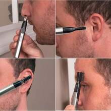 Wahl Lithium Ion Micro Groomsman 2-In-1 Cordless Battery Eyebrow And Nose Trimmer For Men With Rinseable Heads - 1 - View 6