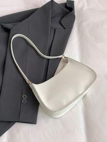 纯色极简拉链单肩包，时尚新月形包，拉链单肩包，仿皮纯色钱包，酒红色内衣收纳袋，理想的新年礼物，时尚酒红色内衣收纳袋