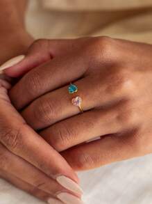 Customized Fashion Optional Gemstone Rings