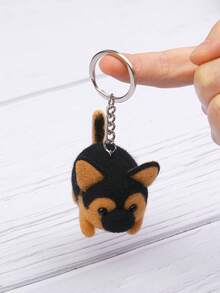 1 套初学者羊毛毡 Poke Fun DIY 套件、狗系列羊毛材料包、手工羊毛毛绒娃娃吊坠，附基本配件和教程 - 彩色 - 查看 6