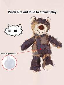 猫/狗爱好者的礼物和狗/猫妈妈爱宠物声音玩具，狗爱好者和狗妈妈爱咀嚼玩具 - 适合中小型幼犬的吱吱作响的压力缓解玩具，缓解分离焦虑的互动拼图玩具，推荐猫/狗爱好者的礼物和狗/猫妈妈爱宠物玩具 - 彩色 - 查看 3