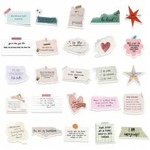 50 张励志英文短语贴纸，50 张可爱卡通鸭子贴纸，适用于 DIY 剪贴簿、笔记本、行李箱、滑板、水瓶、头盔、奖励贴纸 - 彩色 - 查看 5